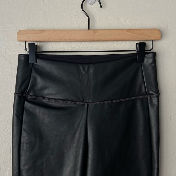 Athleta black faux leather leggings small - Picture 7 of 9